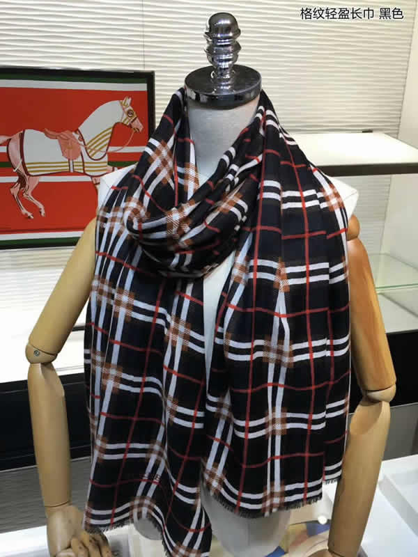 Women Scarves Autumn Winter New Female Wool Scarf Fake Burberry Scarves 09